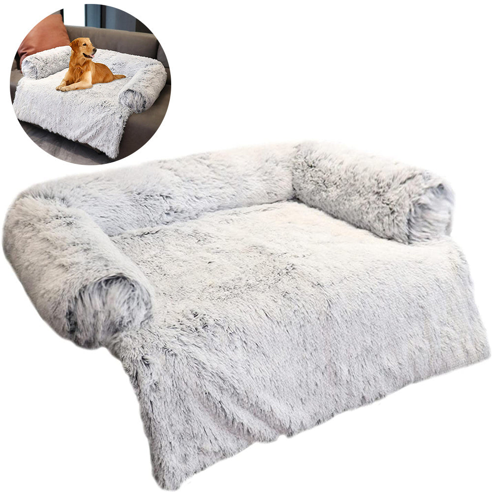 Pet Sofa with Blanket Cushion